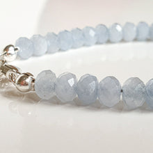 Load image into Gallery viewer, Aquamarine A+ Delicate Silver 925 Bracelet for Women "Stone of Faith"