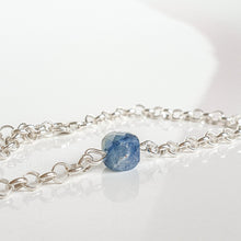 Load image into Gallery viewer, Delicate Kyanite A+ from Brasil Silver 925 Bracelet "Elevation"