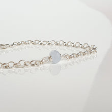 Load image into Gallery viewer, Link Chain Aquamarine Stone Bracelet for Women's 2023
