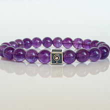 Load image into Gallery viewer, Amethyst A+ Silver Bracelet for Women "Magic of The Universe"
