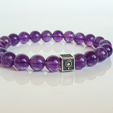 Load image into Gallery viewer, Amethyst A+ Silver Bracelet for Women "Magic of The Universe"