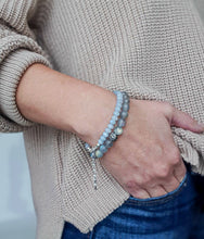 Load image into Gallery viewer, Aquamarine A+ Delicate Silver 925 Bracelet for Women "Stone of Faith"