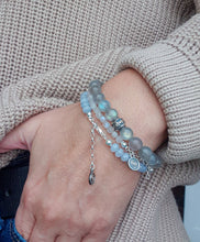 Load image into Gallery viewer, Aquamarine A+ Delicate Silver 925 Bracelet for Women "Stone of Faith"