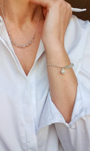 Load image into Gallery viewer, Set of Topaz Silver Necklace and Bracelet for Women "Wind of Change"