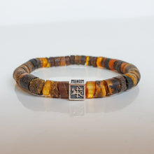 Load image into Gallery viewer, Amber Silver 925 Bracelet - Vytis - "Sun Stories"