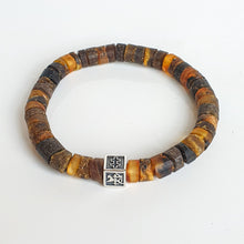 Load image into Gallery viewer, Amber Silver 925 Bracelet - Vytis - "Sun Stories"