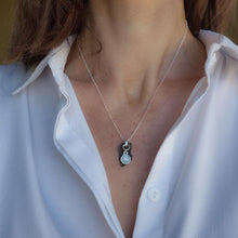 Load image into Gallery viewer, Legendary Moldavite Silver Pendant from Czech republic "Stone Of Greatness"