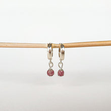 Load image into Gallery viewer, Elegant Silver 925 Earrings with Purple Tourmaline "Harmony"