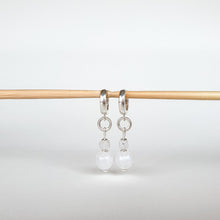 Load image into Gallery viewer, Elegant Silver Earrings "Intuition" with High Grade White Moonstone