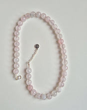 Load image into Gallery viewer, Rožinio kvarco sidabro 925 apyrankės ir vėrinio rinkinys "Švelnumas"