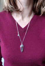 Load image into Gallery viewer, Super 7 Solid Silver 925 Necklace "Melody Stone"