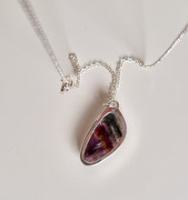 Load image into Gallery viewer, Super 7 Solid Silver 925 Necklace "Melody Stone"