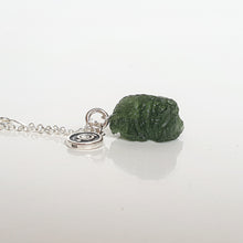 Load image into Gallery viewer, Legendary 15 mln years Moldavite Silver 925 Pendant with chain "Stone of greatness"