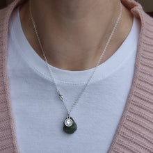 Load image into Gallery viewer, Moldavite Silver 925 Pendant with Chain "Stone of Greatness"
