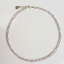 Load image into Gallery viewer, Pink Quartz Delicate Silver 925 Necklace "Tenderness" - Petit Secret