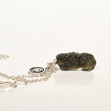 Load image into Gallery viewer, Moldavite Silver 925 Pendant with Chain "Stone of Greatness"