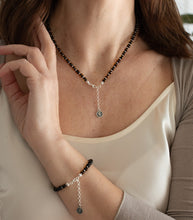 Load image into Gallery viewer, Natural Faceted Two-Tone Baltic Amber and Sterling Silver 925 Bracelet and Necklace Set