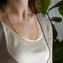 Load image into Gallery viewer, Set of Citrine Bracelet and Necklace for Women with Silver 925 "Stone of Abundance" - Petit Secret