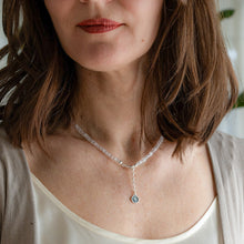 Load image into Gallery viewer, Pink Quartz Delicate Silver 925 Necklace "Tenderness" - Petit Secret