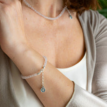 Load image into Gallery viewer, Pink Quartz Delicate Silver 925 Necklace "Tenderness" - Petit Secret