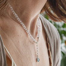 Load image into Gallery viewer, Pink Quartz Delicate Silver 925 Necklace "Tenderness" - Petit Secret
