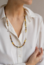 Load image into Gallery viewer, Set of Baltic Amber Silver 925 Necklace and Bracelet for Women Honey Colour "Sun Stories"