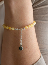Load image into Gallery viewer, Luxury Light Baltic Amber and Sterling Silver 925 Bracelet "Sun stories"
