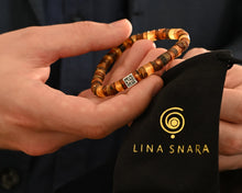 Load image into Gallery viewer, Amber Silver 925 Bracelet - Vytis - "Sun Stories"