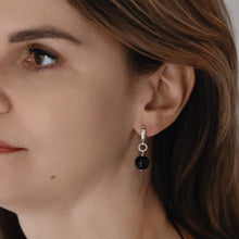 Load image into Gallery viewer, Silver Earrings with Golden Obsidian for Women "Inner Strength"