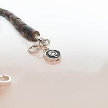 Load image into Gallery viewer, Black Raw Baltic Amber Silver 925 Necklace for Men "Sun Stories"