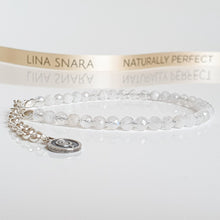 Load image into Gallery viewer, Moonstone Silver Bracelet for Women "Intuition" - Petit Secret