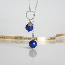 Load image into Gallery viewer, Lazurite Long Silver 925 Necklace "Wisdom"