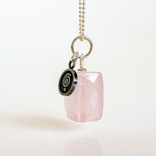 Load image into Gallery viewer, Pink Quartz from Madagascar Silver Pendant "Tenderness"
