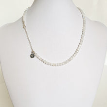 Load image into Gallery viewer, Set of Moonstone A+ Delicate Silver Bracelet and Necklace for Women "Intuition"