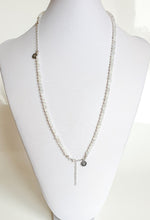 Load image into Gallery viewer, Set of Moonstone A+ Delicate Silver Bracelet and Necklace for Women "Intuition"