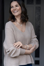 Load image into Gallery viewer, Mėnulio akmens A+ subtili sidabro apyrankė moterims "Intuicija"