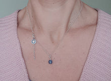 Load image into Gallery viewer, Delicate Kyanite A+ from Brasil Silver Pendant "Elevation"