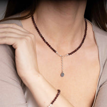 Load image into Gallery viewer, Red Garnet Beads Necklace for Women's - Elegant Jewelry Fashion 2023